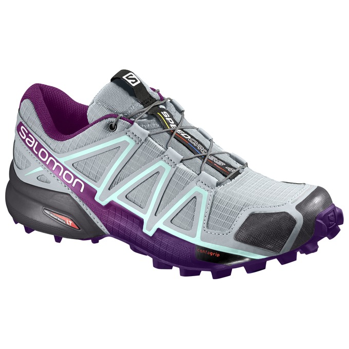 SALOMON SPEEDCROSS 4 W Philippines - Women's Trail Running Shoes - Silver Purple | 530198-SGN